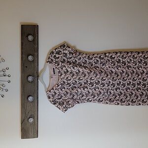 NWOT Tommy Hilfiger Pink / Black Floral Lace  Dress SZ 10